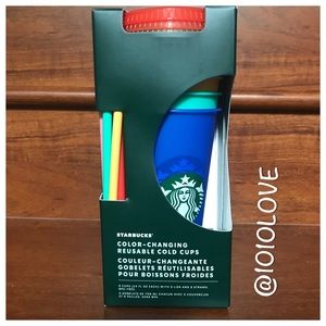 NEW ⭐️ Starbucks 5 Pack Color Changing Cups